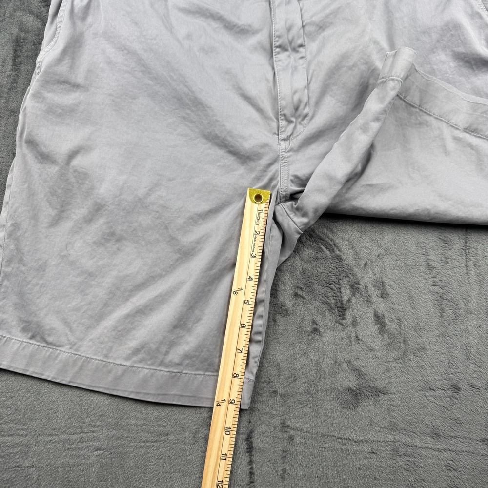 Cremieux Mens Gray Cotton Stretch Chino Shorts Size 40 Flat Front Classic Casual - Picture 4 of 11